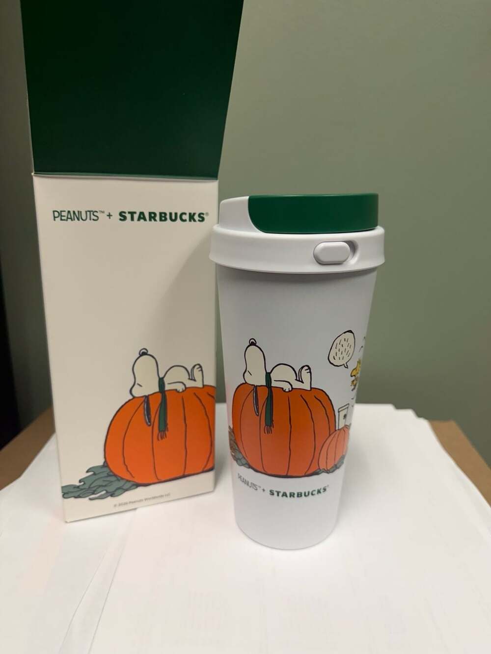 Starbucks Peanuts Snoopy Pumpkin PSL Tumbler